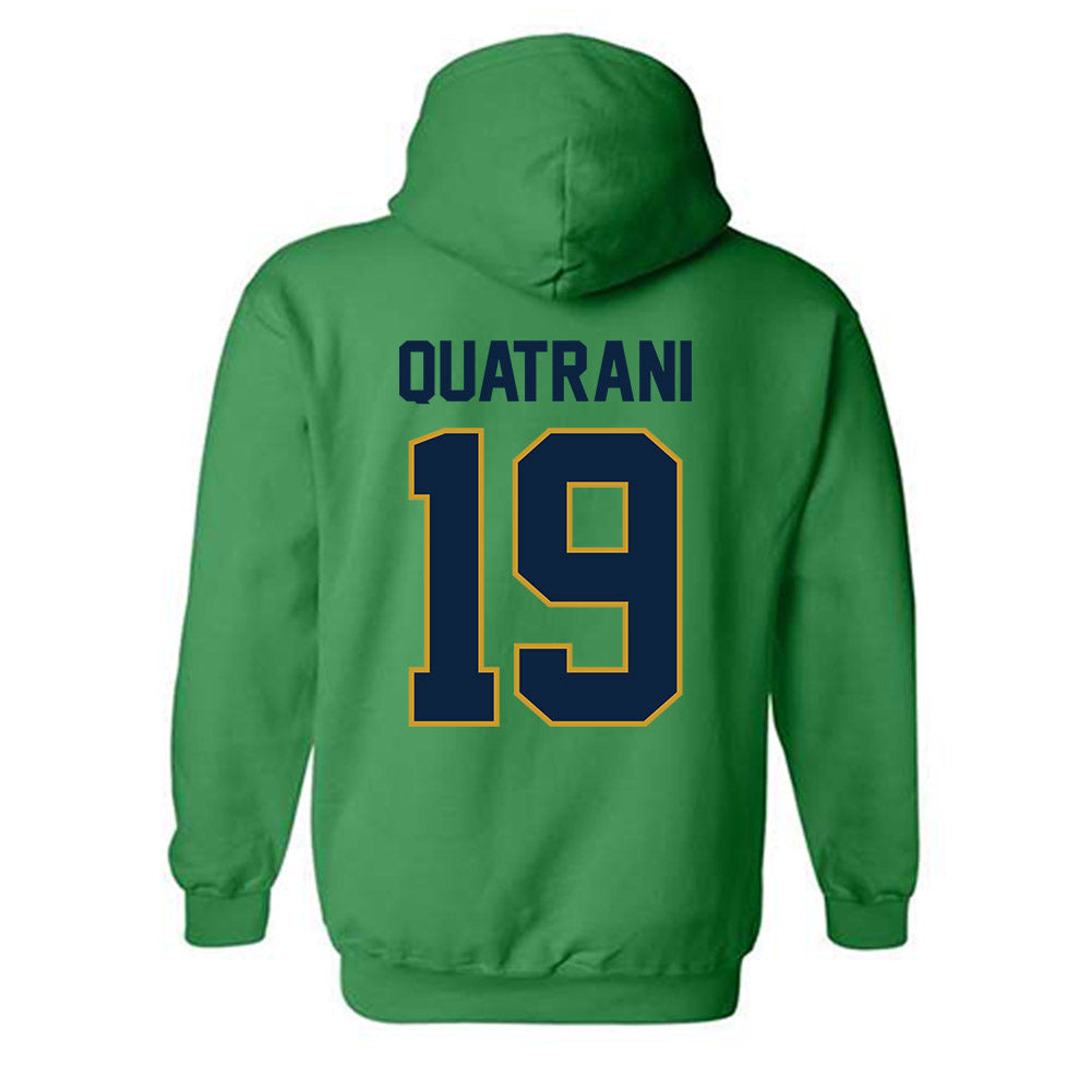 Notre Dame - NCAA Baseball : Mark Quatrani - Classic Shersey Hooded Sweatshirt-1
