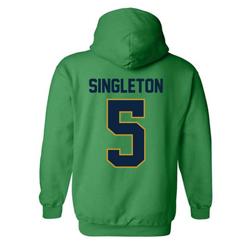Notre Dame - NCAA Baseball : Dylan Singleton - Classic Shersey Hooded Sweatshirt-1