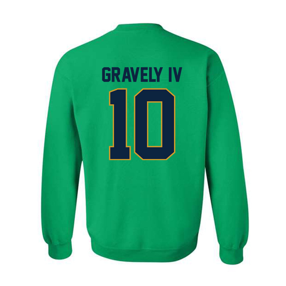 Notre Dame - NCAA Baseball : Warren Gravely IV - Classic Shersey Crewneck Sweatshirt-1