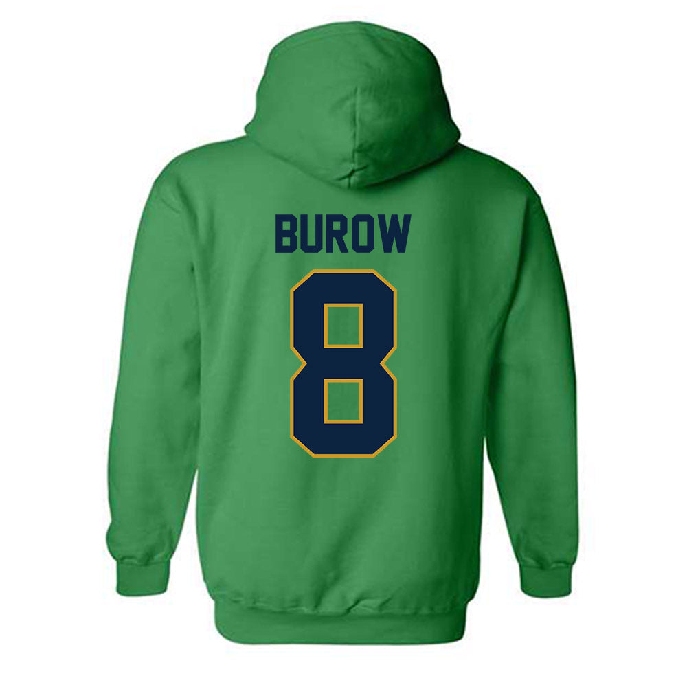 Notre Dame - NCAA Men's Basketball : Jacob Burow - Classic Shersey Hooded Sweatshirt-1