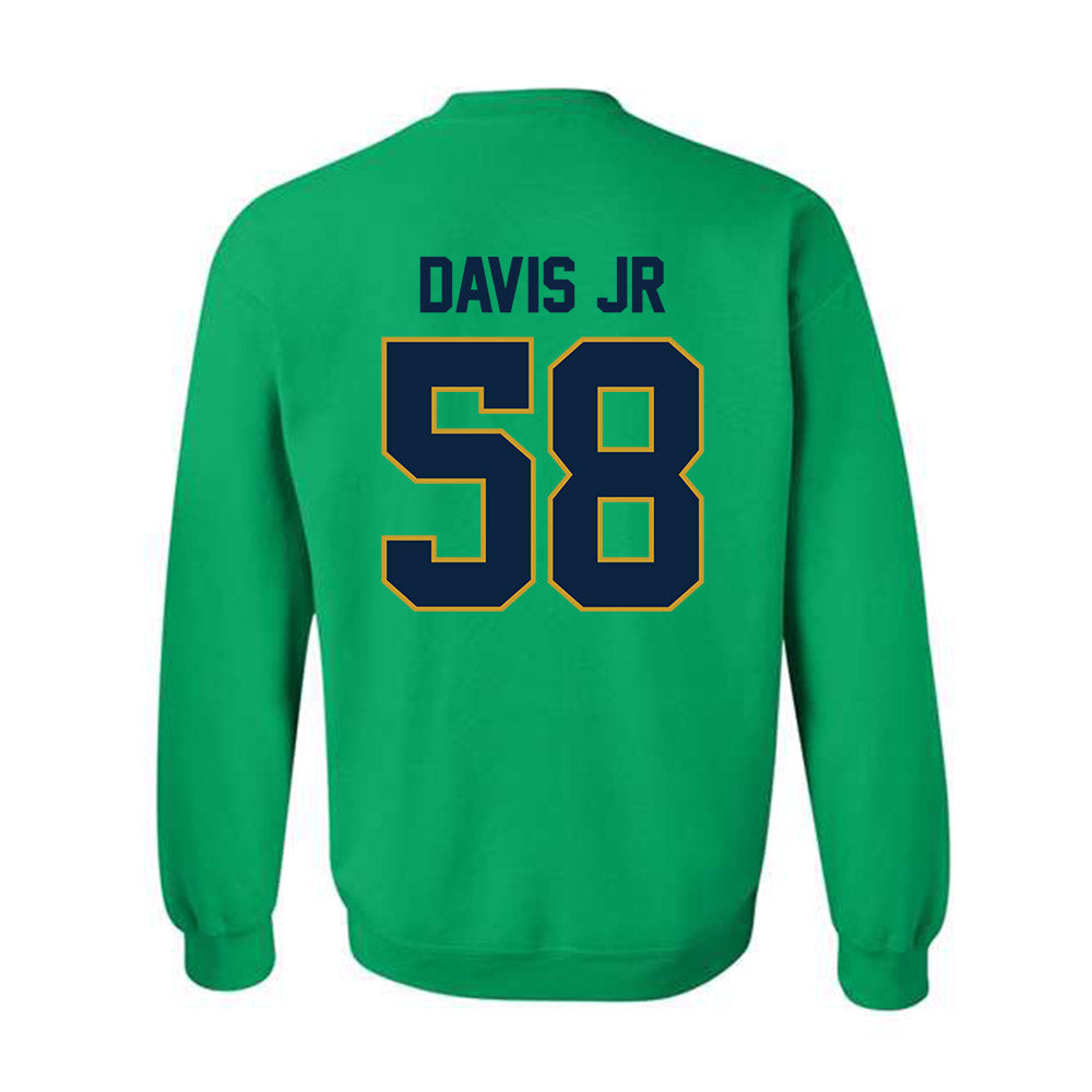 Notre Dame - NCAA Football : Thomas Davis Jr - Classic Shersey Crewneck Sweatshirt-1