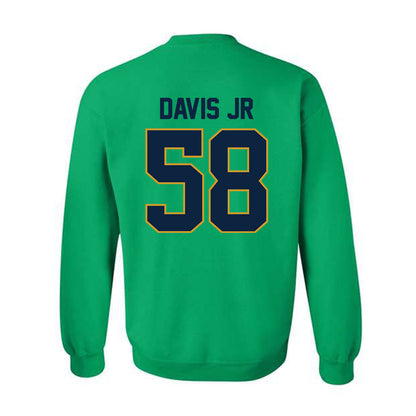 Notre Dame - NCAA Football : Thomas Davis Jr - Classic Shersey Crewneck Sweatshirt-1