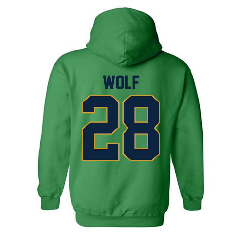 Notre Dame - NCAA Baseball : Rhys Wolf - Classic Shersey Hooded Sweatshirt-1