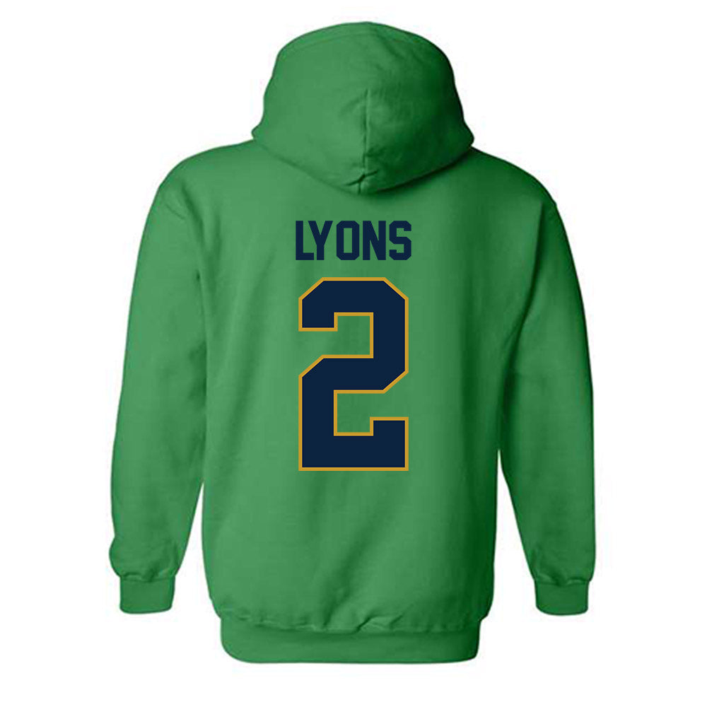 Notre Dame - NCAA Women's Lacrosse : Abigail Lyons - Classic Shersey Hooded Sweatshirt-1