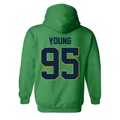 Notre Dame - NCAA Football : Bryce Young - Classic Shersey Hooded Sweatshirt-1