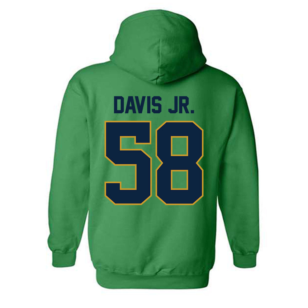 Notre Dame - NCAA Football : Thomas Davis Jr. - Classic Shersey Hooded Sweatshirt-1