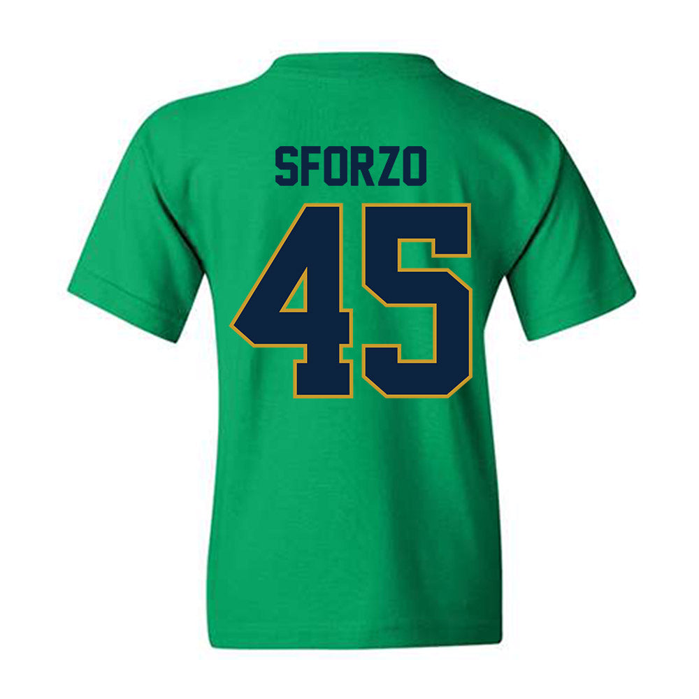 Notre Dame - NCAA Men's Lacrosse : Ryan Sforzo - Classic Shersey Youth T-Shirt-1