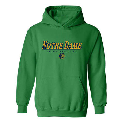 Notre Dame - NCAA Women's Swimming & Diving : Gracyn Lanning - Classic Shersey Hooded Sweatshirt-0