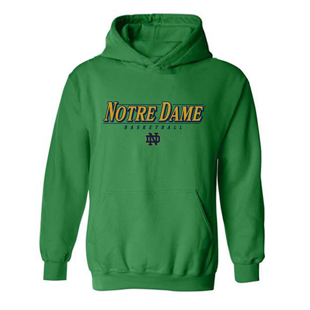 Notre Dame - NCAA Men's Basketball : Jacob Burow - Classic Shersey Hooded Sweatshirt-0