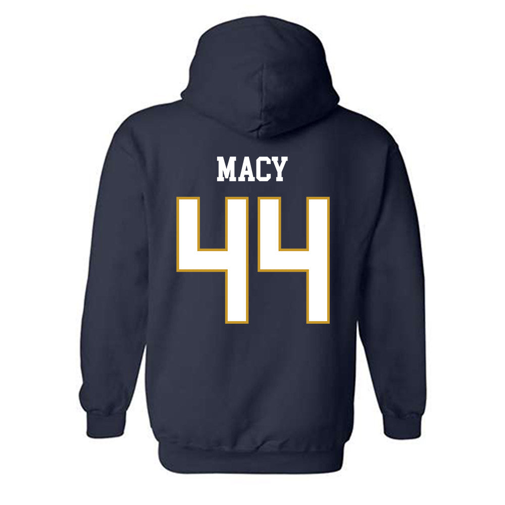Notre Dame - NCAA Women's Basketball : Leah Macy - Classic Fashion Shersey Hooded Sweatshirt-1