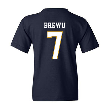 Notre Dame - NCAA Football : Francis Brewu - Classic Fashion Shersey Youth T-Shirt-1