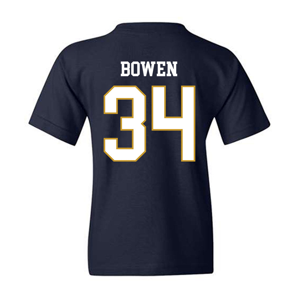 Notre Dame - NCAA Football : Drayk Bowen - Classic Fashion Shersey Youth T-Shirt-1