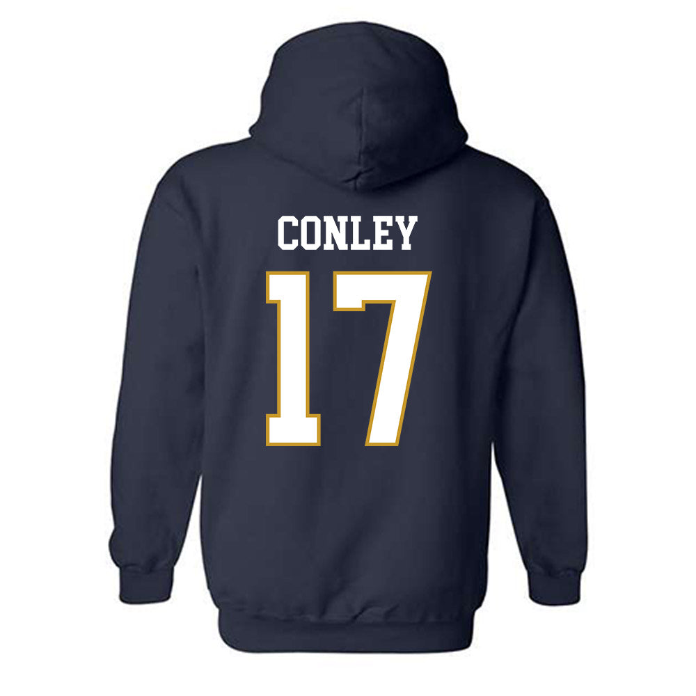 Notre Dame - NCAA Women's Lacrosse : Angie Conley - Classic Fashion Shersey Hooded Sweatshirt-1