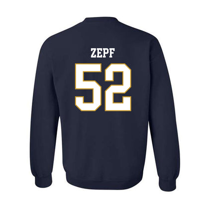 Notre Dame - NCAA Men's Lacrosse : Alex Zepf - Classic Fashion Shersey Crewneck Sweatshirt-1