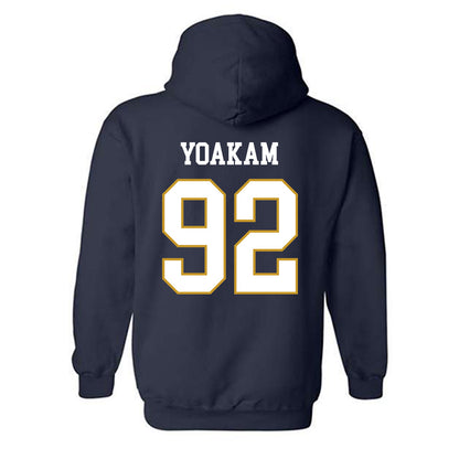 Notre Dame - NCAA Football : Zachary Yoakam - Classic Fashion Shersey Hooded Sweatshirt-1