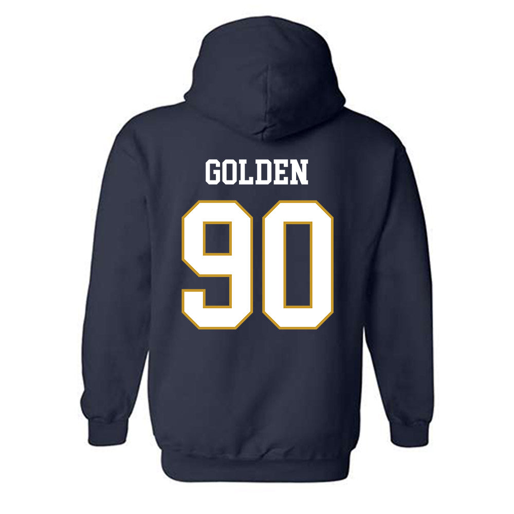 Notre Dame - NCAA Football : Elijah Golden - Classic Fashion Shersey Hooded Sweatshirt-1