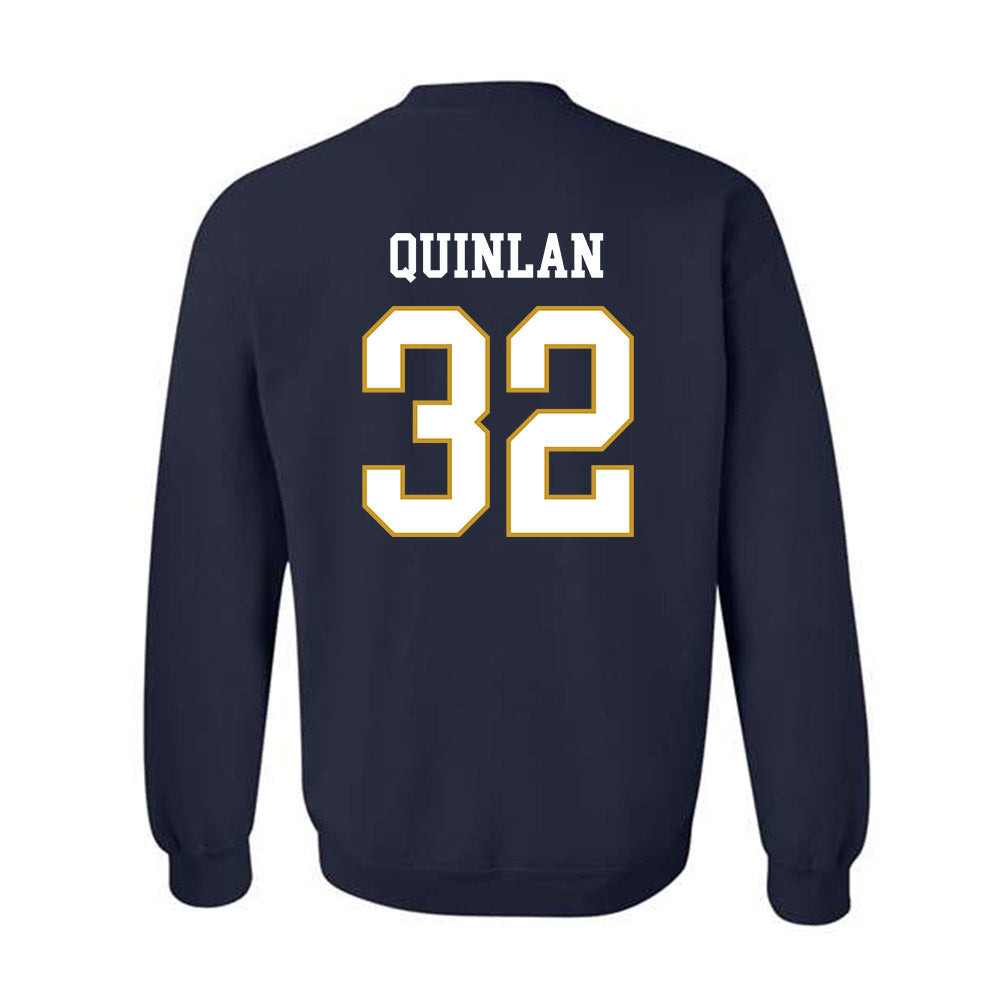 Notre Dame - NCAA Men's Ice Hockey : Patrick Quinlan - Classic Fashion Shersey Crewneck Sweatshirt-1
