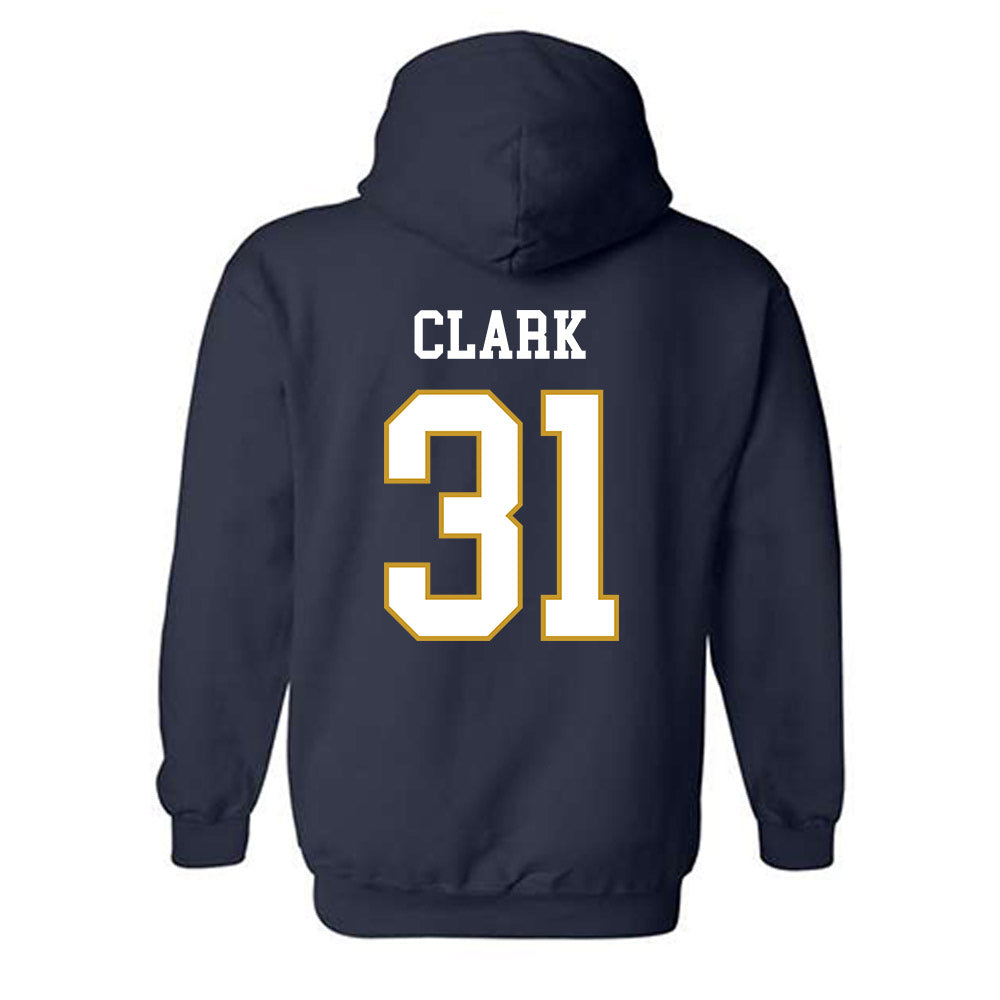 Notre Dame - NCAA Baseball : Evan Clark - Classic Fashion Shersey Hooded Sweatshirt-1