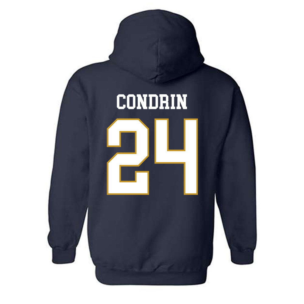 Notre Dame - NCAA Baseball : Luke Condrin - Classic Fashion Shersey Hooded Sweatshirt-1