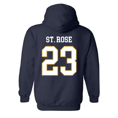 Notre Dame - NCAA Women's Basketball : Madison St. Rose - Classic Fashion Shersey Hooded Sweatshirt-1