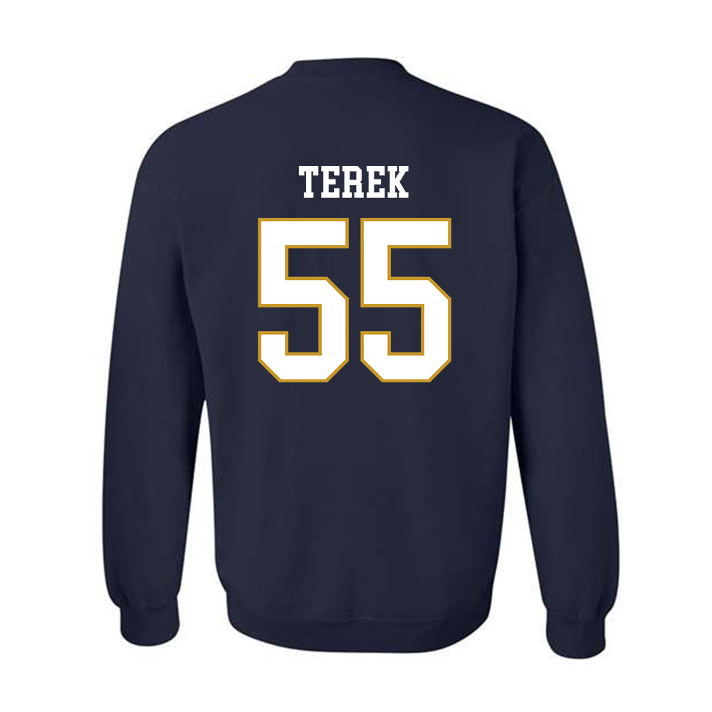 Notre Dame - NCAA Football : Christopher Terek - Classic Fashion Shersey Crewneck Sweatshirt-1