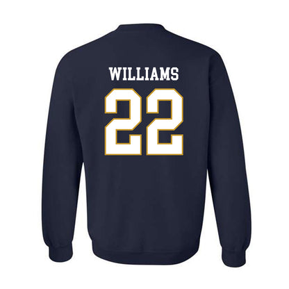 Notre Dame - NCAA Football : Aneyas Williams - Classic Fashion Shersey Crewneck Sweatshirt-1