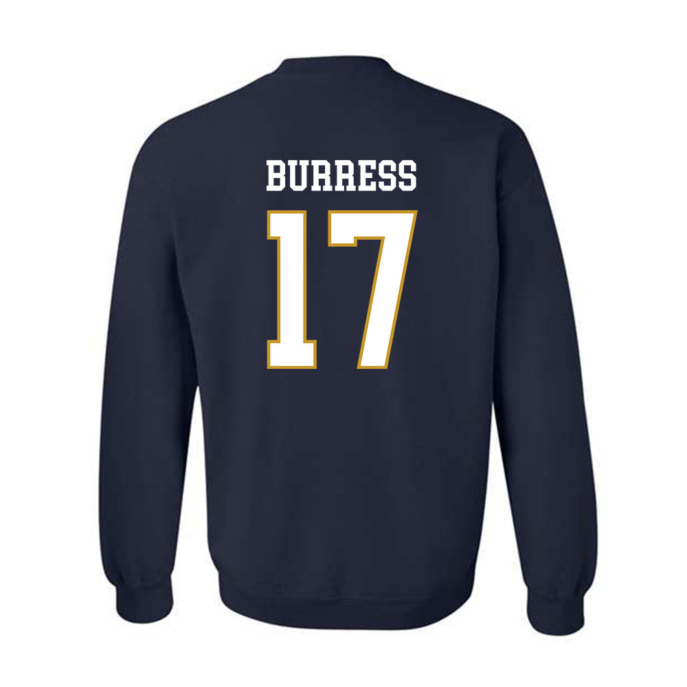 Notre Dame - NCAA Football : Elijah Burress - Classic Fashion Shersey Crewneck Sweatshirt-1