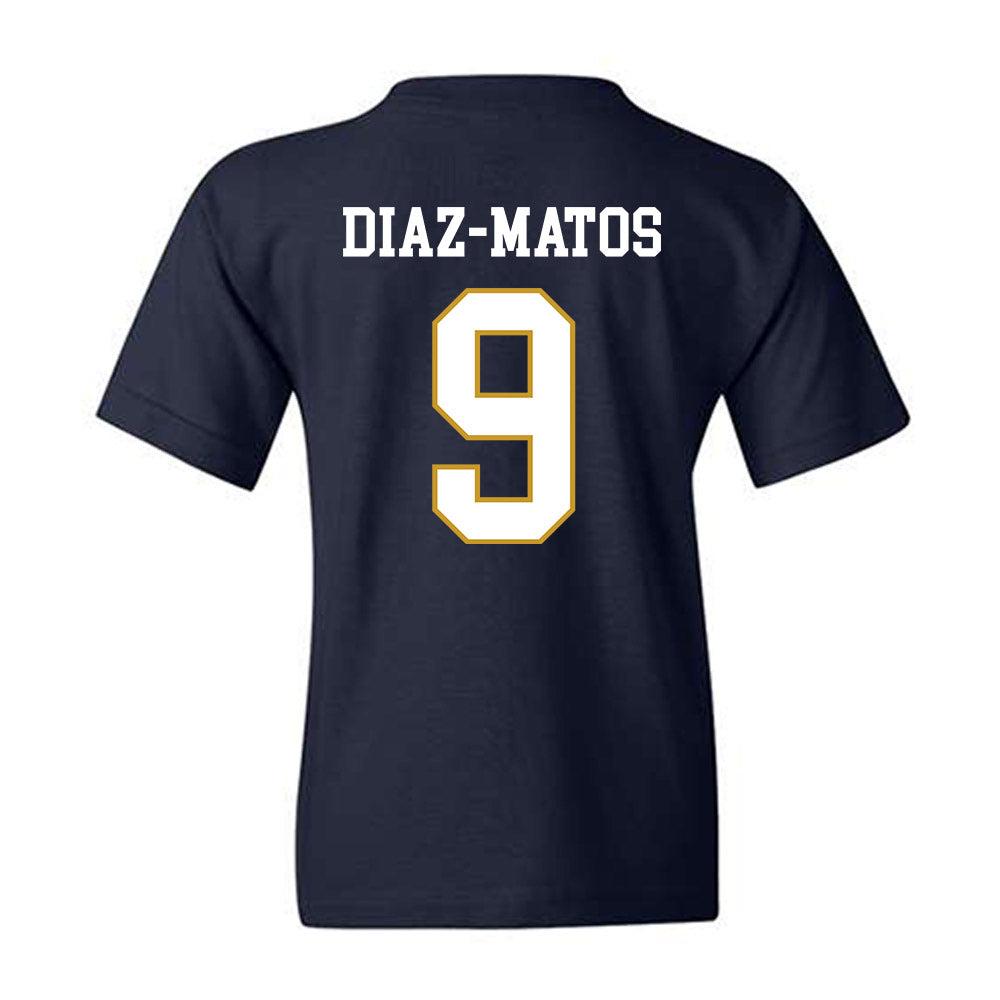 Notre Dame - NCAA Men's Lacrosse : Aidan Diaz-Matos - Classic Fashion Shersey Youth T-Shirt-1