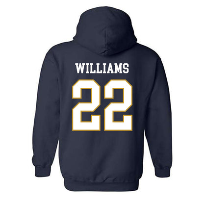 Notre Dame - NCAA Football : Aneyas Williams - Classic Fashion Shersey Hooded Sweatshirt-1