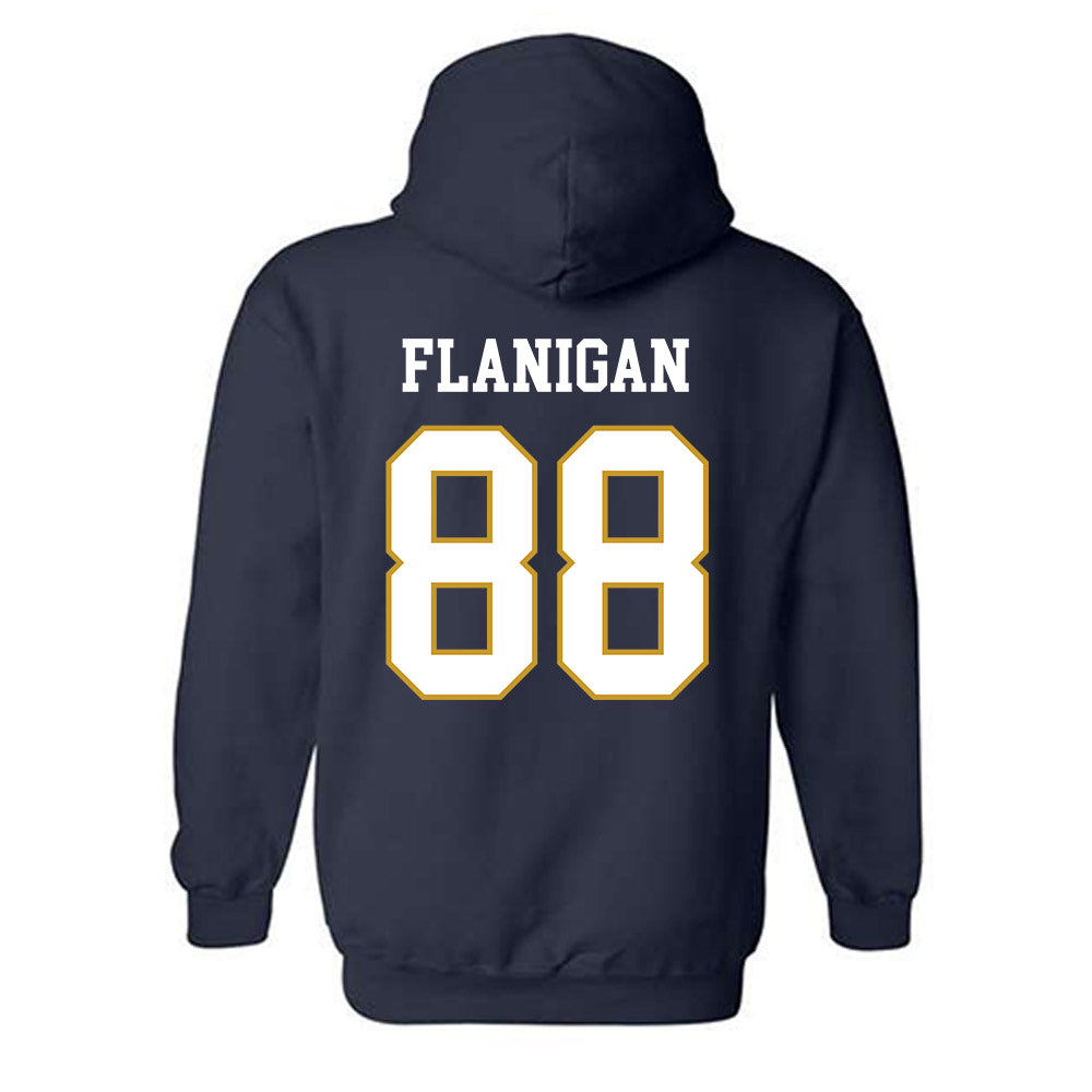 Notre Dame - NCAA Football : James Flanigan - Classic Fashion Shersey Hooded Sweatshirt-1