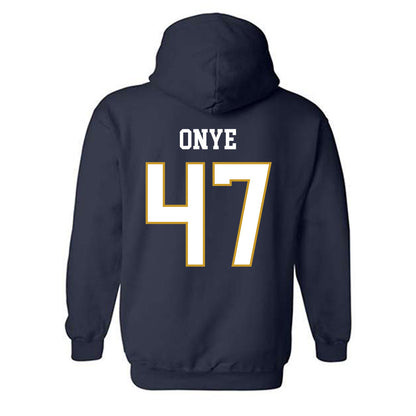 Notre Dame - NCAA Football : Jason Onye - Classic Fashion Shersey Hooded Sweatshirt-1