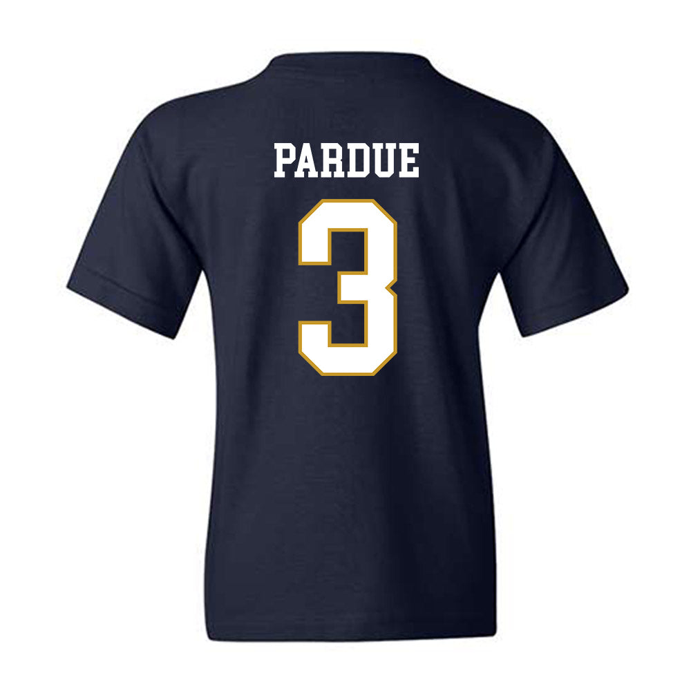 Notre Dame - NCAA Men's Ice Hockey : Charlie Pardue - Classic Fashion Shersey Youth T-Shirt-1