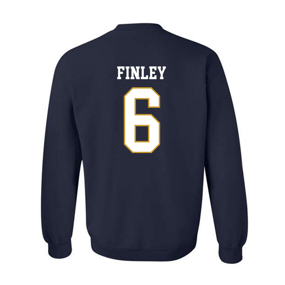 Notre Dame - NCAA Men's Lacrosse : Fisher Finley - Classic Fashion Shersey Crewneck Sweatshirt-1
