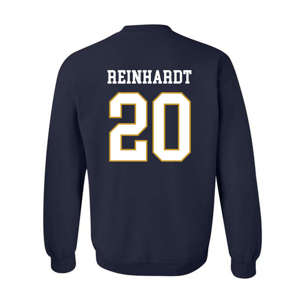 Notre Dame - NCAA Men's Lacrosse : Chris Reinhardt - Classic Fashion Shersey Crewneck Sweatshirt-1