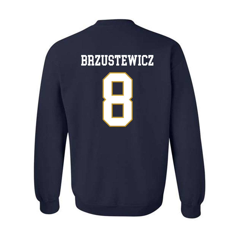 Notre Dame - NCAA Baseball : Hudson Brzustewicz - Classic Fashion Shersey Crewneck Sweatshirt-1