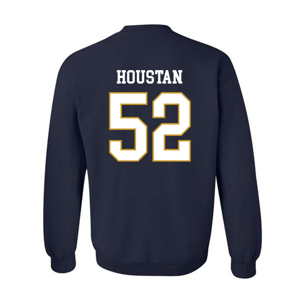 Notre Dame - NCAA Football : Devan Houstan - Classic Fashion Shersey Crewneck Sweatshirt-1