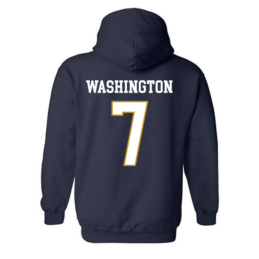 Notre Dame - NCAA Football : Tyrus Washington - Classic Fashion Shersey Hooded Sweatshirt-1