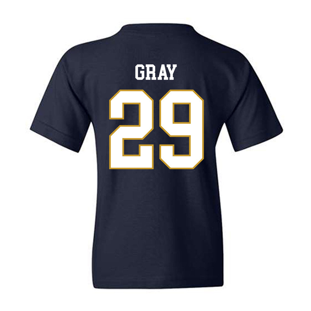 Notre Dame - NCAA Football : Christian Gray - Classic Fashion Shersey Youth T-Shirt-1