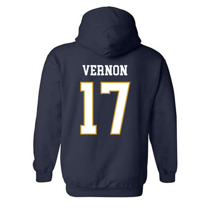 Notre Dame - NCAA Football : Brenan Vernon - Classic Fashion Shersey Hooded Sweatshirt-1