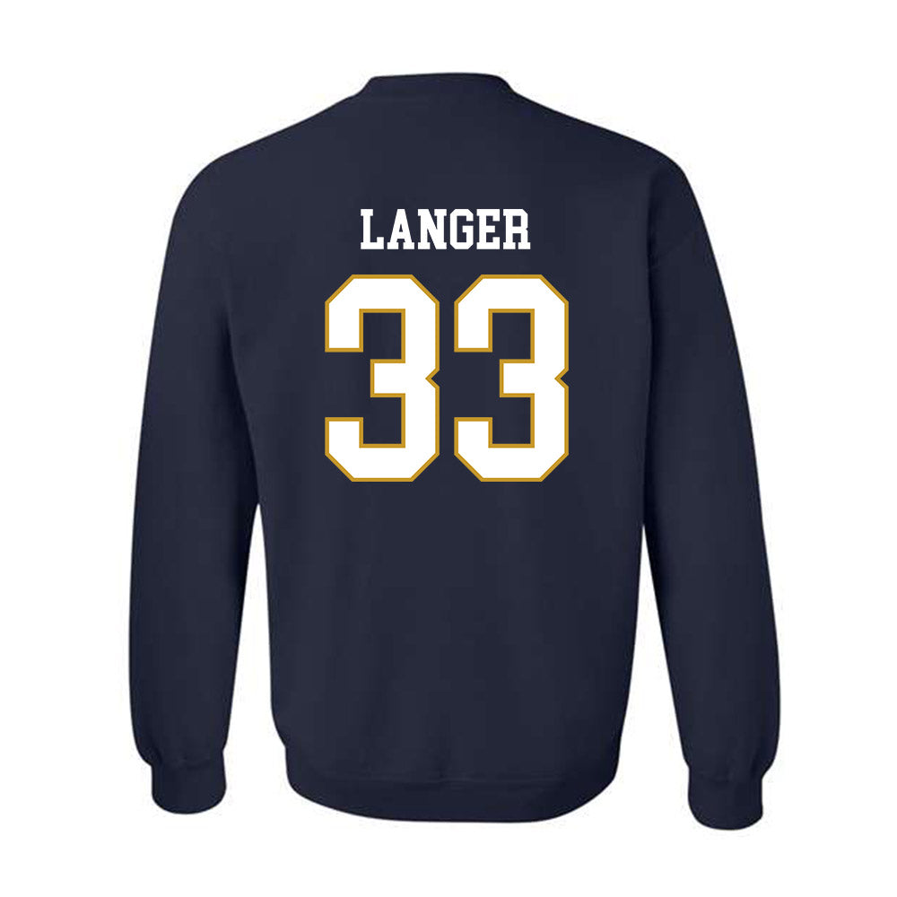 Notre Dame - NCAA Women's Volleyball : Grace Langer - Classic Fashion Shersey Crewneck Sweatshirt