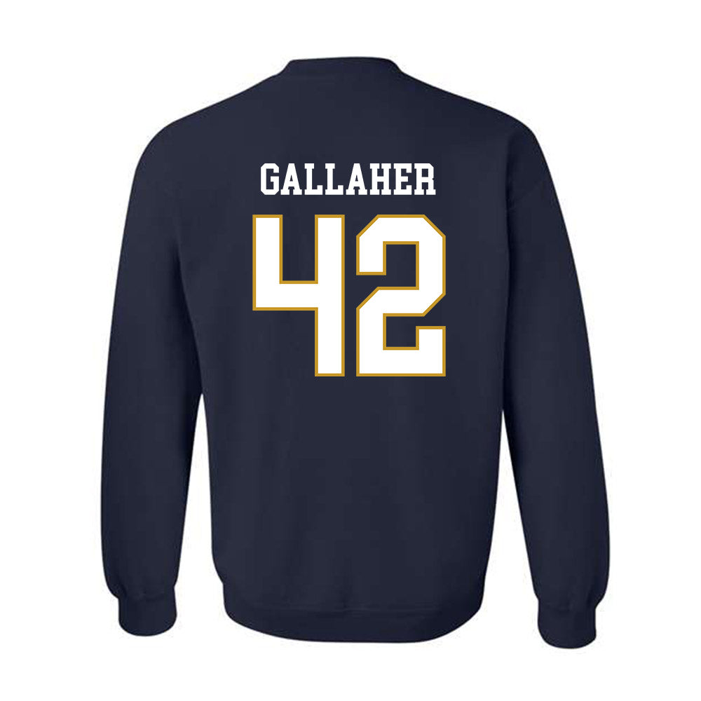Notre Dame - NCAA Men's Lacrosse : Christian Gallaher - Classic Fashion Shersey Crewneck Sweatshirt-1