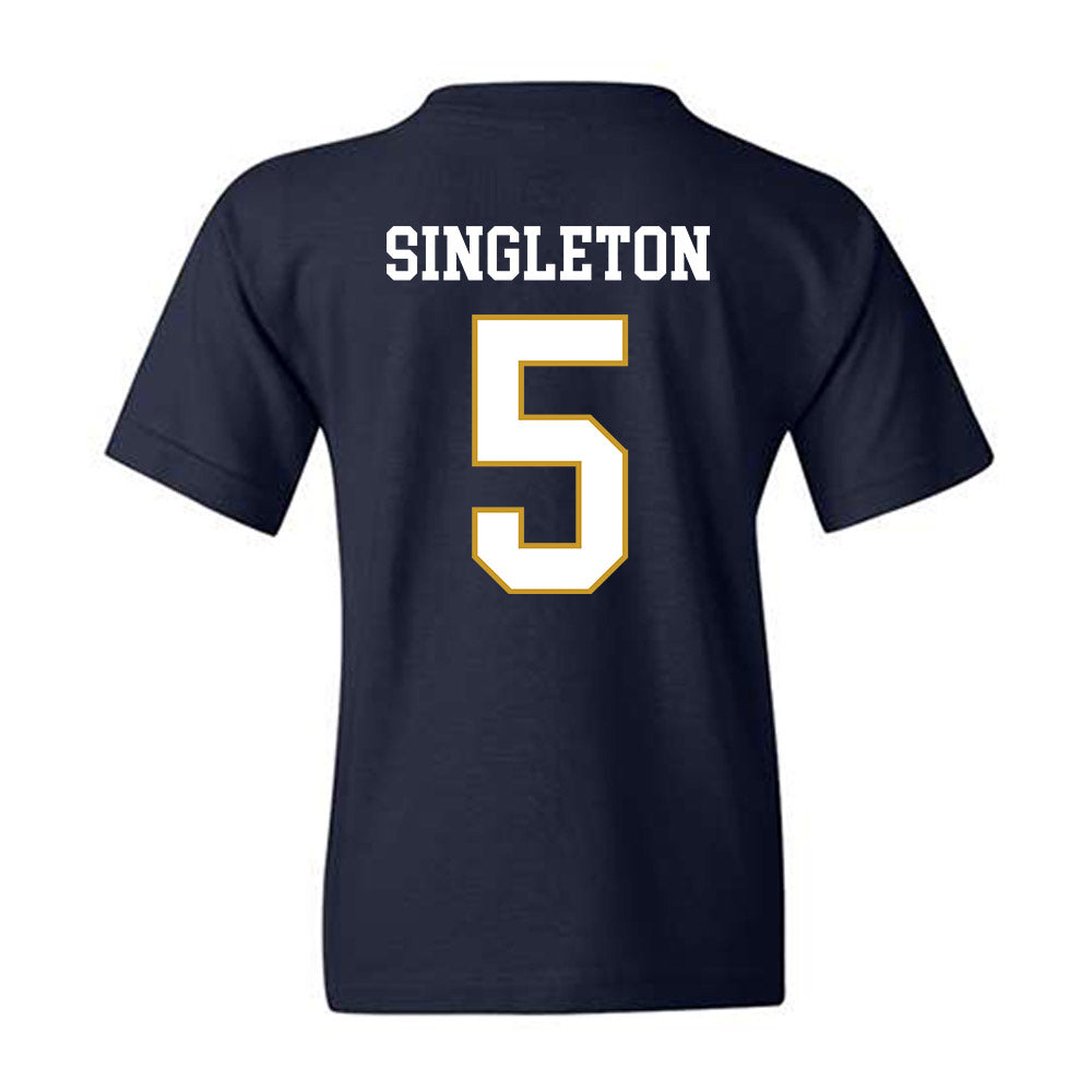 Notre Dame - NCAA Baseball : Dylan Singleton - Classic Fashion Shersey Youth T-Shirt-1
