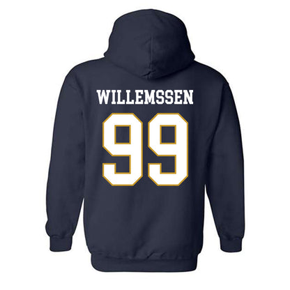 Notre Dame - NCAA Softball : Christina Willemssen - Classic Fashion Shersey Hooded Sweatshirt-1