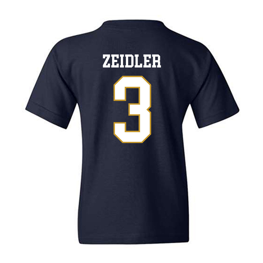 Notre Dame - NCAA Women's Volleyball : Portia Zeidler - Classic Fashion Shersey Youth T-Shirt-1