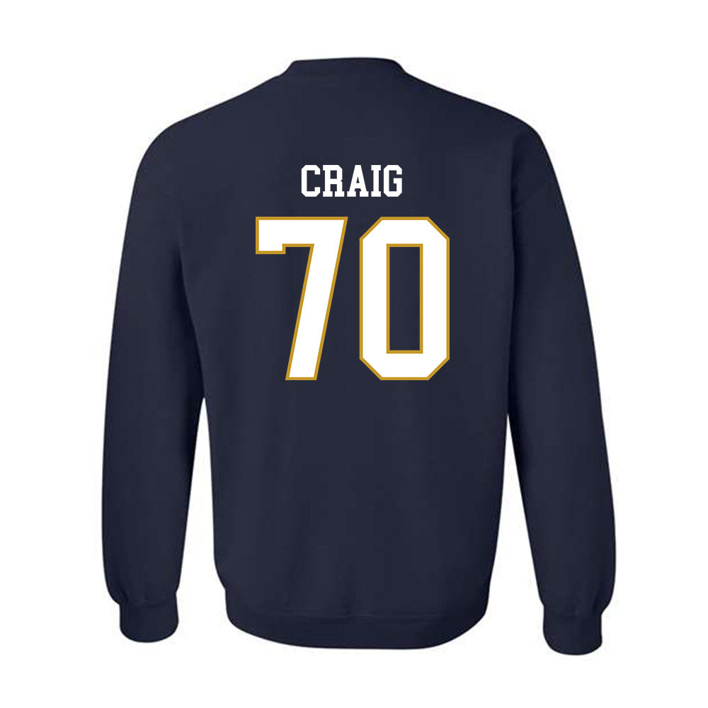 Notre Dame - NCAA Football : Ashton Craig - Classic Fashion Shersey Crewneck Sweatshirt-1