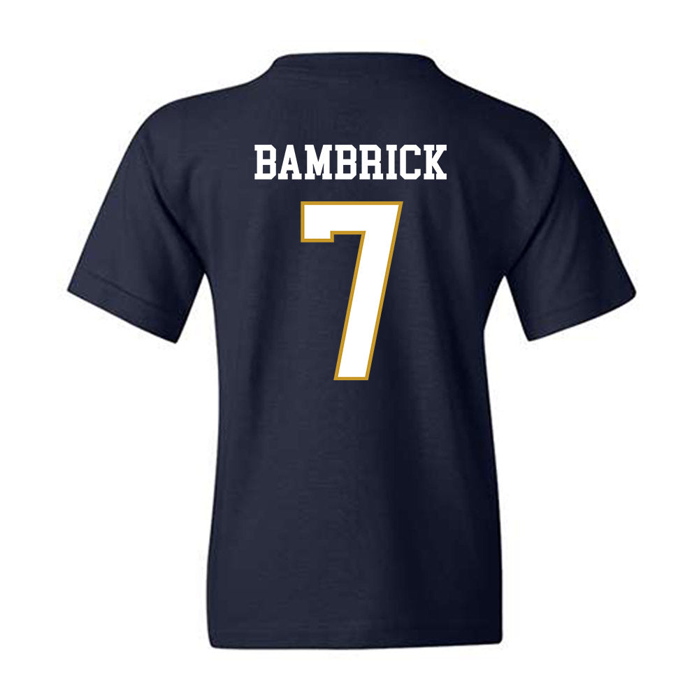 Notre Dame - NCAA Men's Lacrosse : Joey Bambrick - Classic Fashion Shersey Youth T-Shirt-1