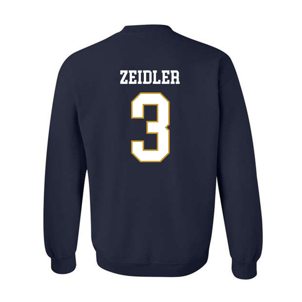 Notre Dame - NCAA Women's Volleyball : Portia Zeidler - Classic Fashion Shersey Crewneck Sweatshirt-1