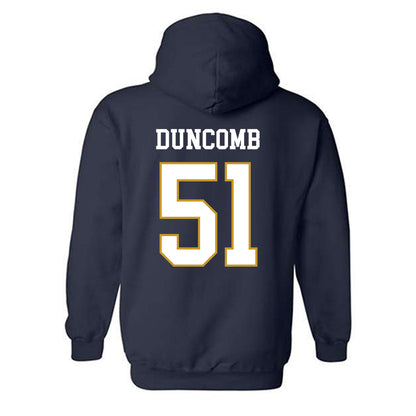 Notre Dame - NCAA Men's Basketball : Logan Duncomb - Classic Fashion Shersey Hooded Sweatshirt-1