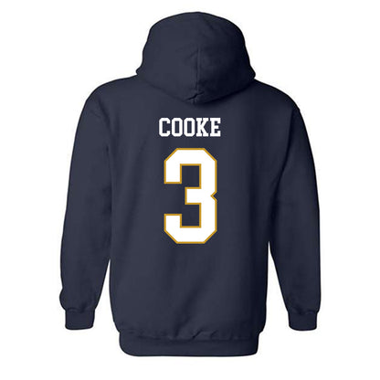 Notre Dame - NCAA Men's Lacrosse : Declan Cooke - Classic Fashion Shersey Hooded Sweatshirt-1