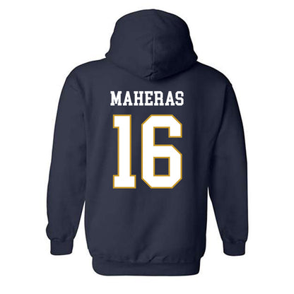 Notre Dame - NCAA Men's Lacrosse : Will Maheras - Classic Fashion Shersey Hooded Sweatshirt-1